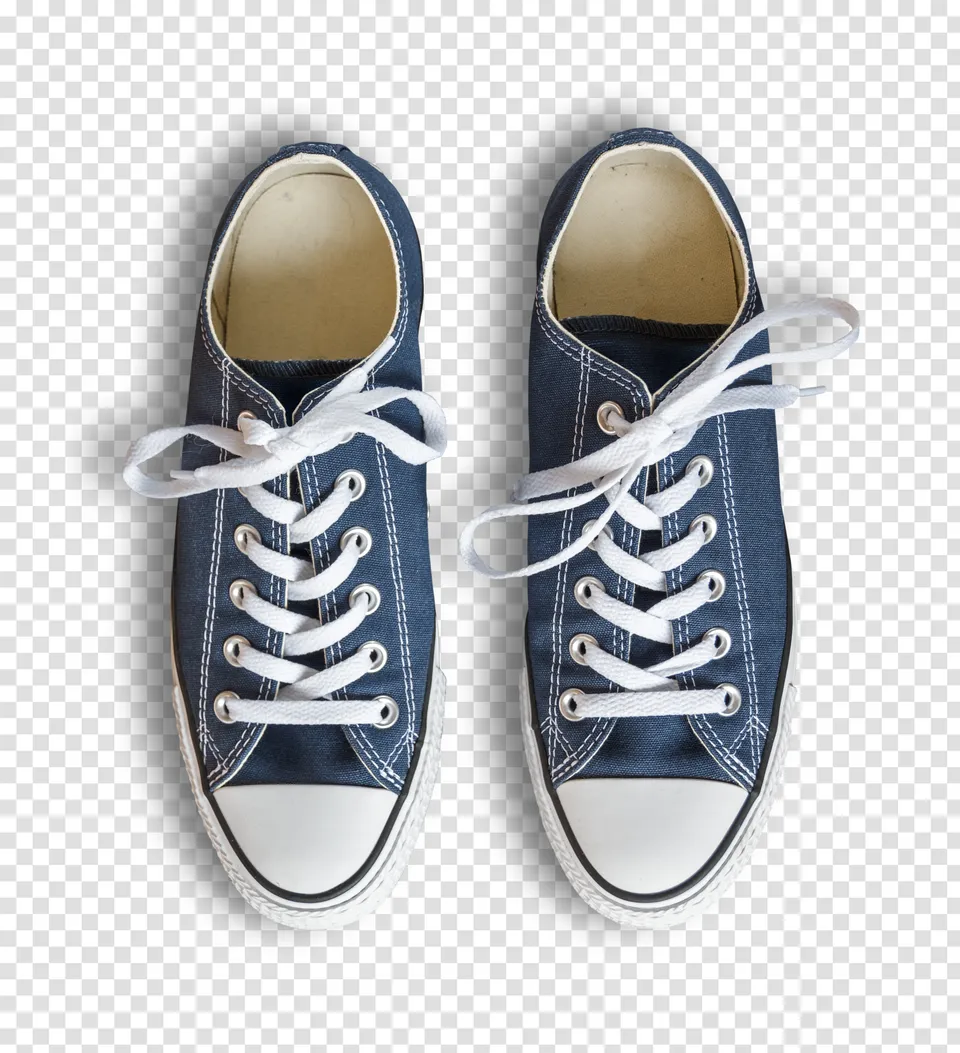 blue sneakers isolated background