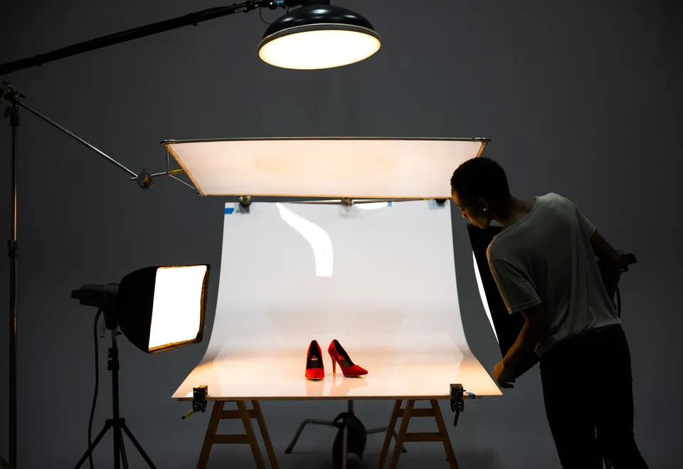 product photography shoot shoes